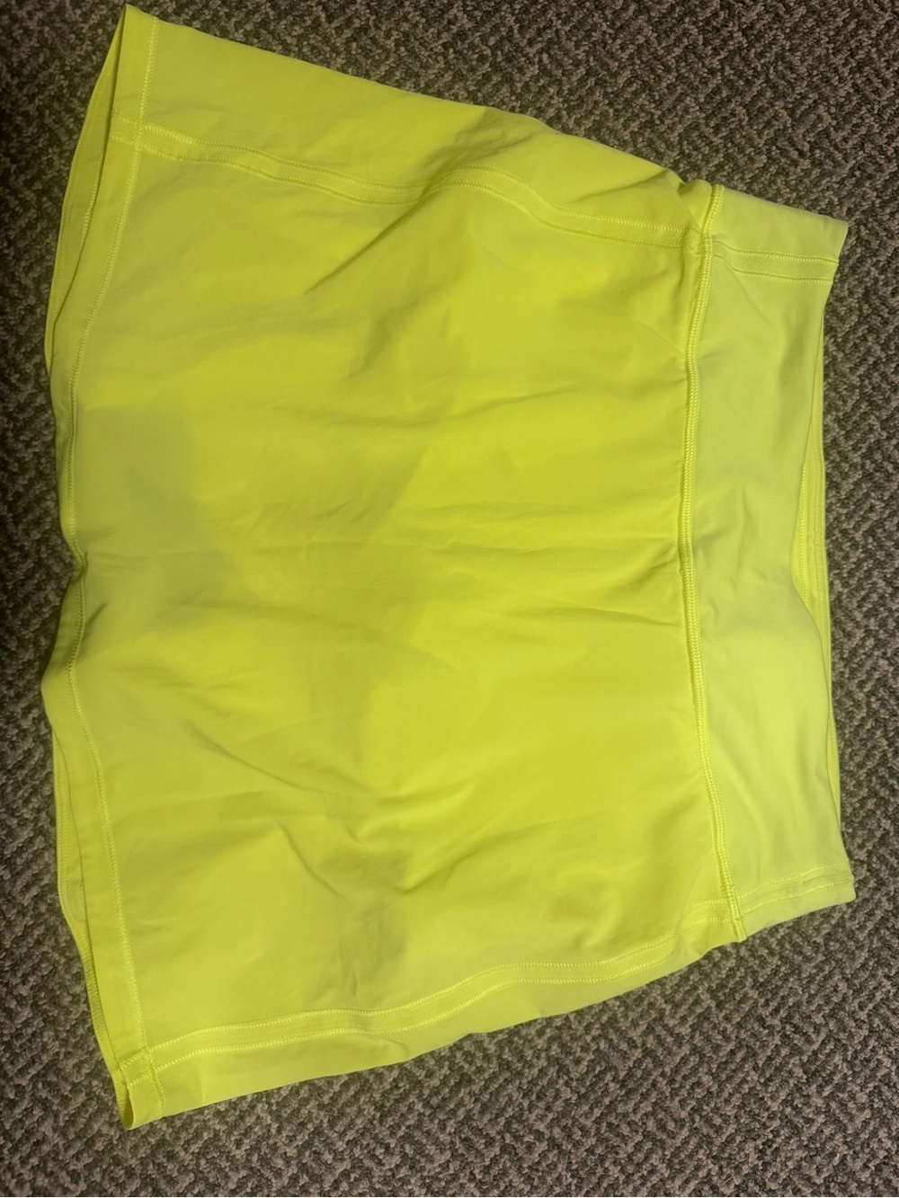 Lululemon Pace Rival Neon Yellow Active Skort